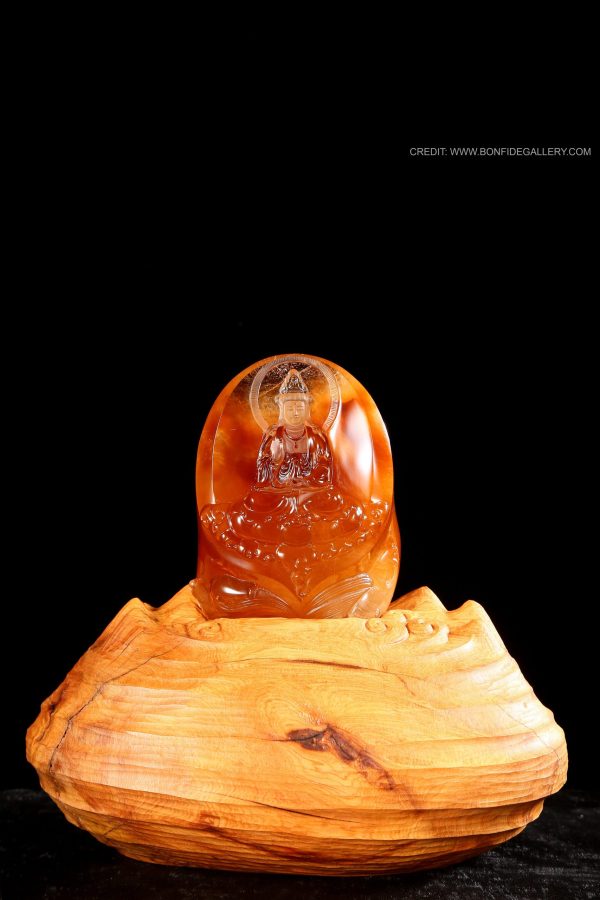 Serene Amber Deity 1