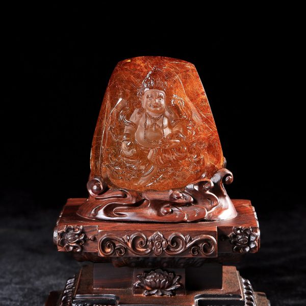 Serene Amber Deity 1