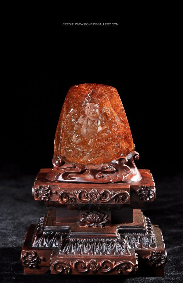 Serene Amber Deity 1