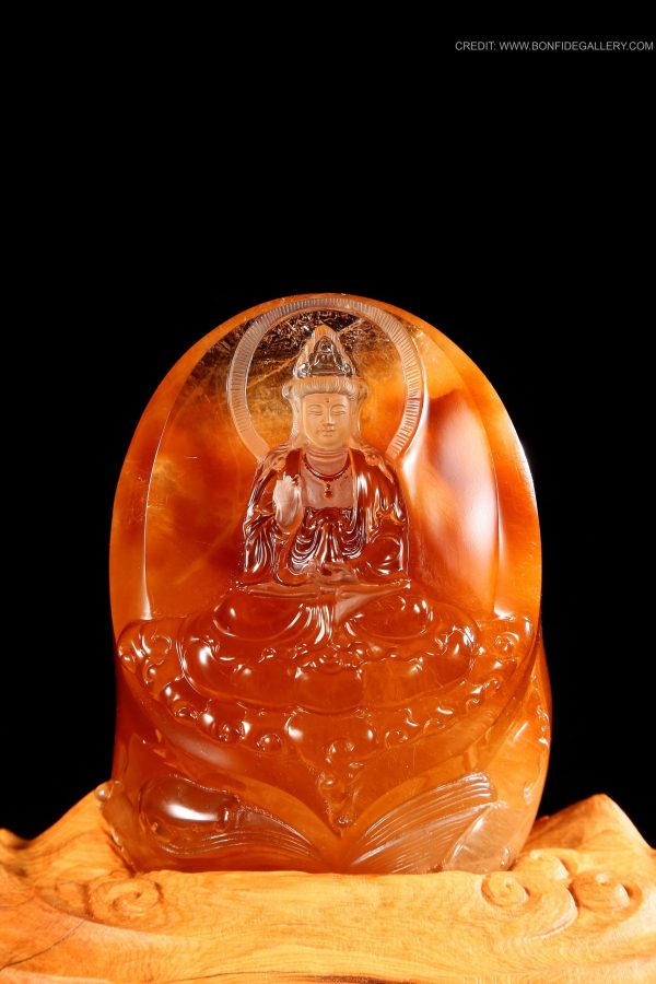 Serene Amber Deity 2